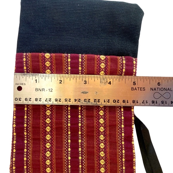 Wine Bottle Fabric Gift Bag With Fabric Ribbon for Tying - Picture 6 of 12